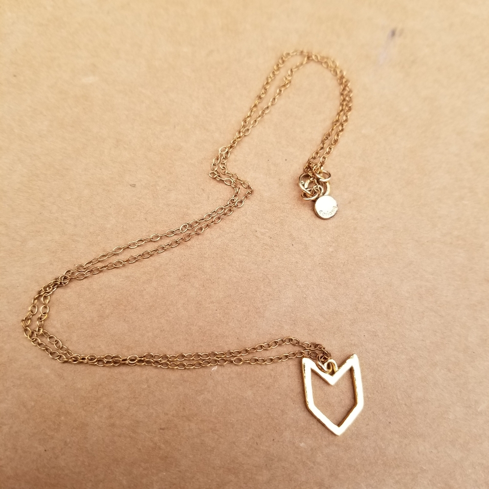 Gorjana Open Chevron Gold Necklace Pre-owned